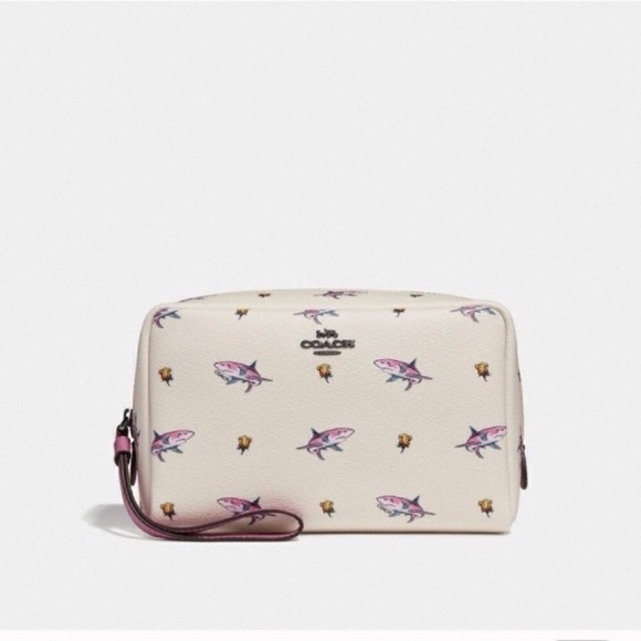 Coach Handbags - Coach Shark & Rose Cosmetic Bag